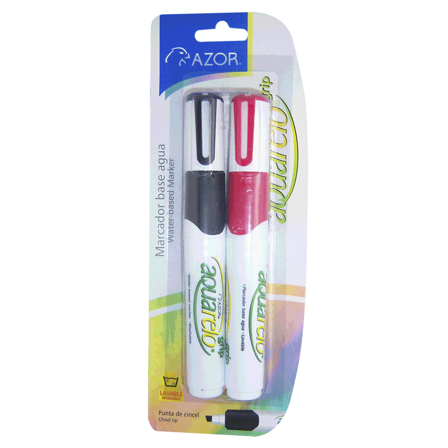 MARCADOR AQUARELO LAVABLE B/2