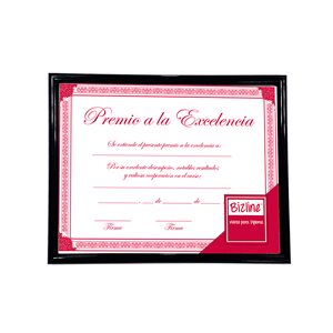 MARCO P/DIPLOMA DE MADERA TCARTA 8.5 X 11 NEGRO