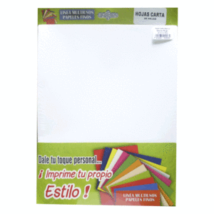 HOJA CARTA BLANCO GLACIAR 90G P/25 T/C