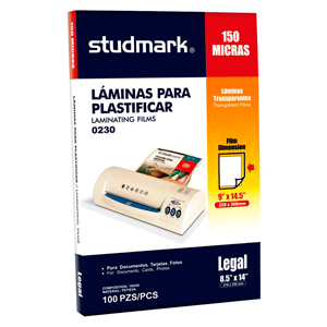 LAMINAS LEGAL 150 MICRAS 228 X 368MM LAMINAS LEGAL 150 MICRAS 228 X 368MM