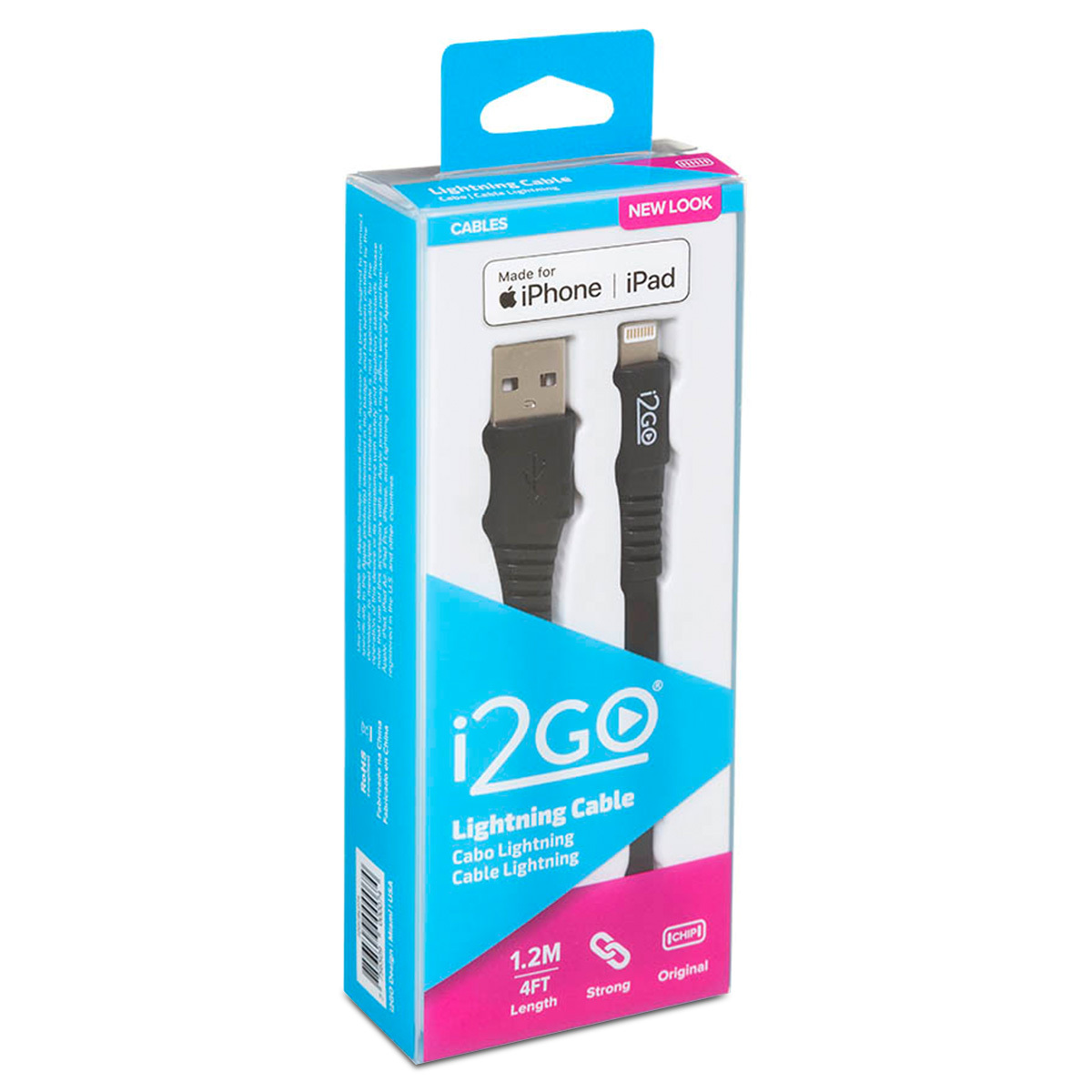 CABLE LIGHTNING I2GO COLORES