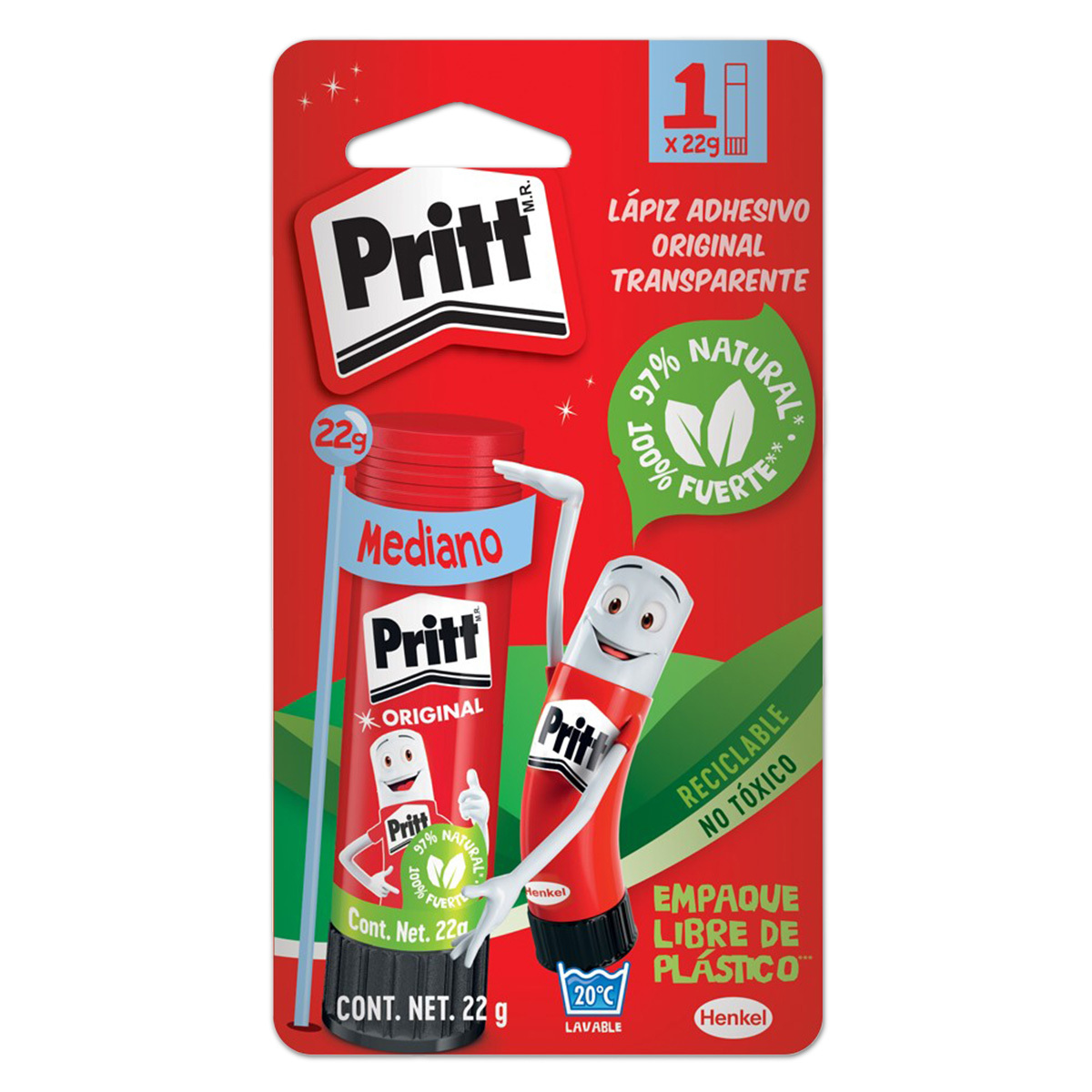 LAPIZ ADHESIVO PRITT 22 GRAMOS PIEZA