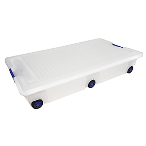 CAJA BAJO CAMA C/TAPA 30 L AZUL