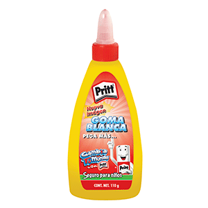 GOMA BLANCA ESCOLAR TRADICIONAL PRITT 110 GRAMOS