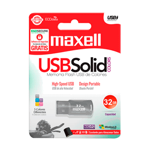 MEMORIA USB MAXELL SOLID 32 GB (ROSADO) | Office Depot Costa Rica