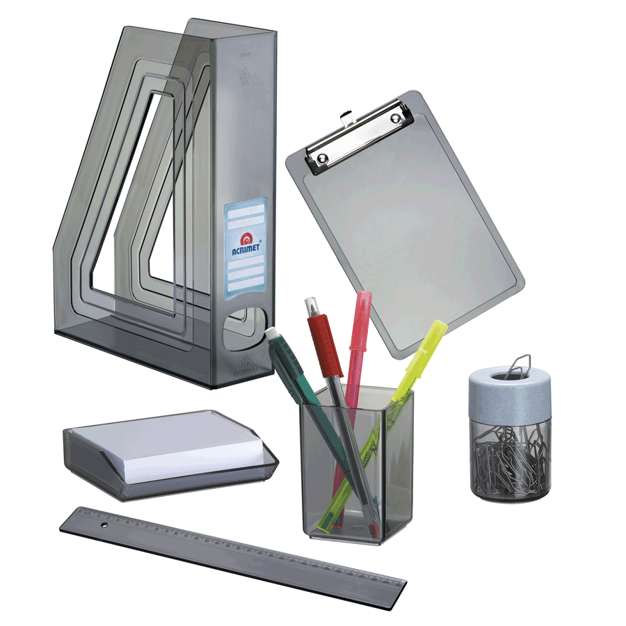 KIT ESCRITORIO ( 6 PIEZAS) HUMO