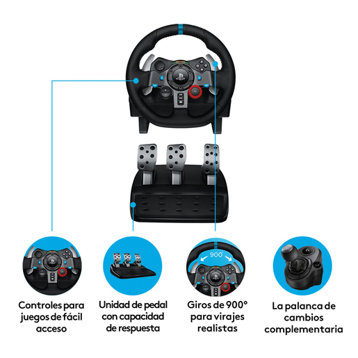 VOLANTE LOGITECH G29 INCLUYE PEDALES 941-000111