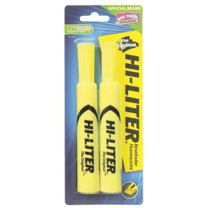 MARCATEXTO AMARILLO AVERY BLISTER C/2