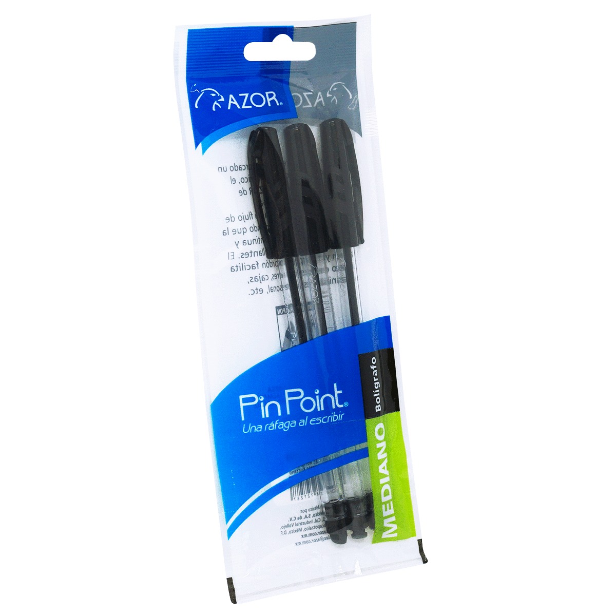 BOLIGRAFO AZOR 6833 NEGRO 3U