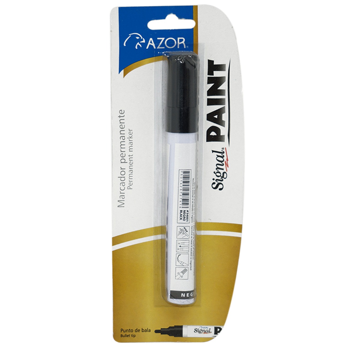 MARCADOR SIGNAL PAINT BLISTER C/1 PZA NEGRO