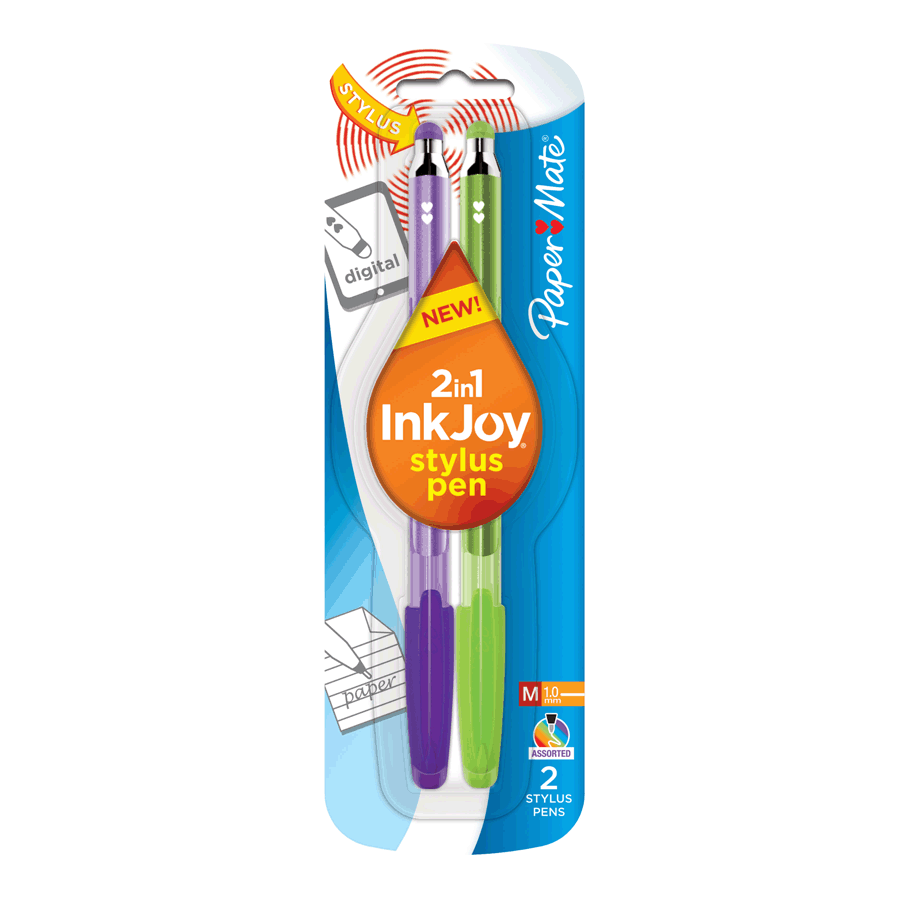 BOLIGRAFO INKJOY STYLUS 1.0F SURTIDO B/2
