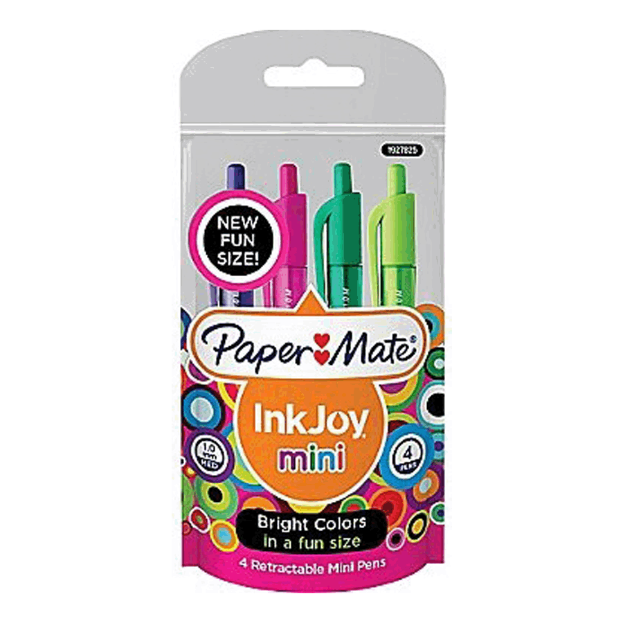 BOLIGRAFO INKJOY MINI 100RT 1.0 BOLSA DE 4
