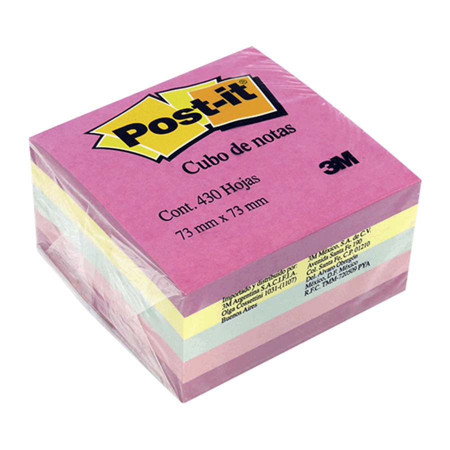 POST-IT PASTEL 3X3 390H PZA