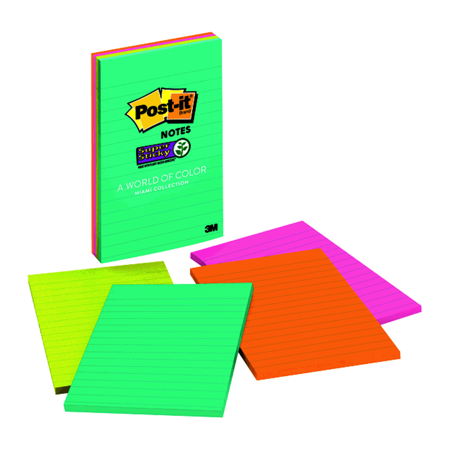 POST-IT MIAMI 4X6 90H PQ/4