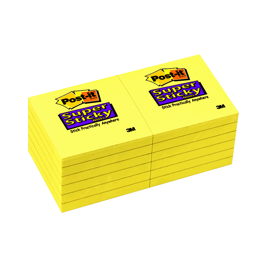 POST-IT AMARILLO 3X3 90H PQT/12