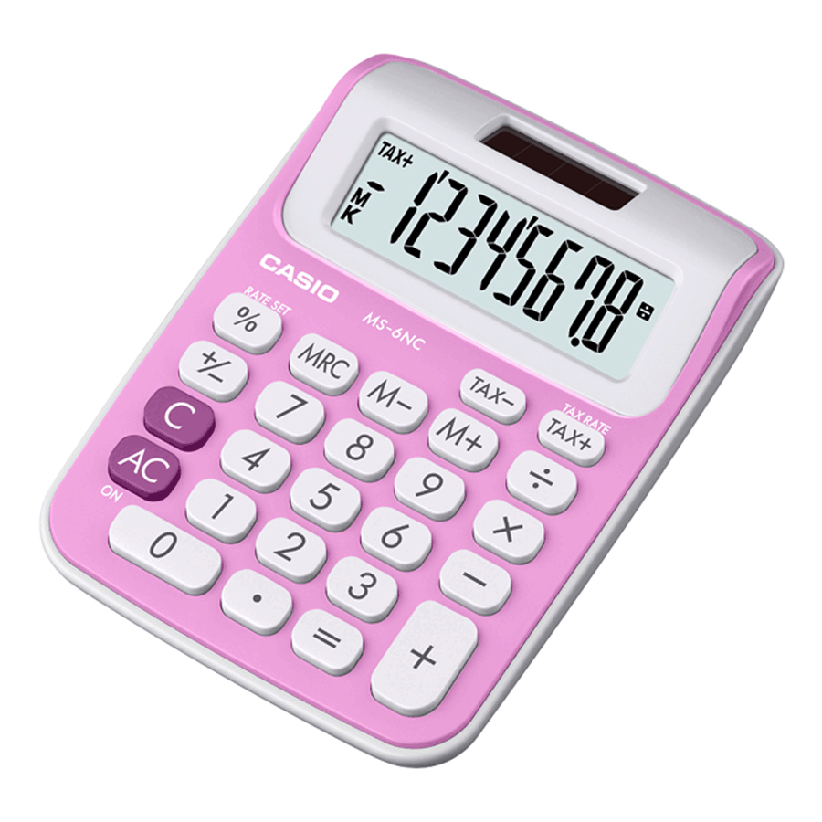 CALCULADORA MINI D/MESA 8 DIG ROSA