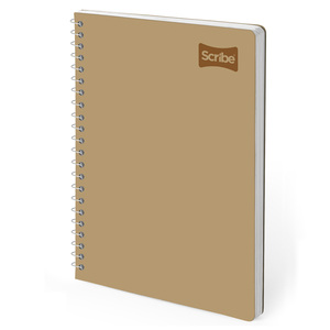 CUADERNO ESPIRAL RAYA SCRIBE  (STENO KRAFT,  70 HOJAS) CUADERNO ESPIRAL RAYA SCRIBE  (STENO KRAFT,  70 HOJAS)