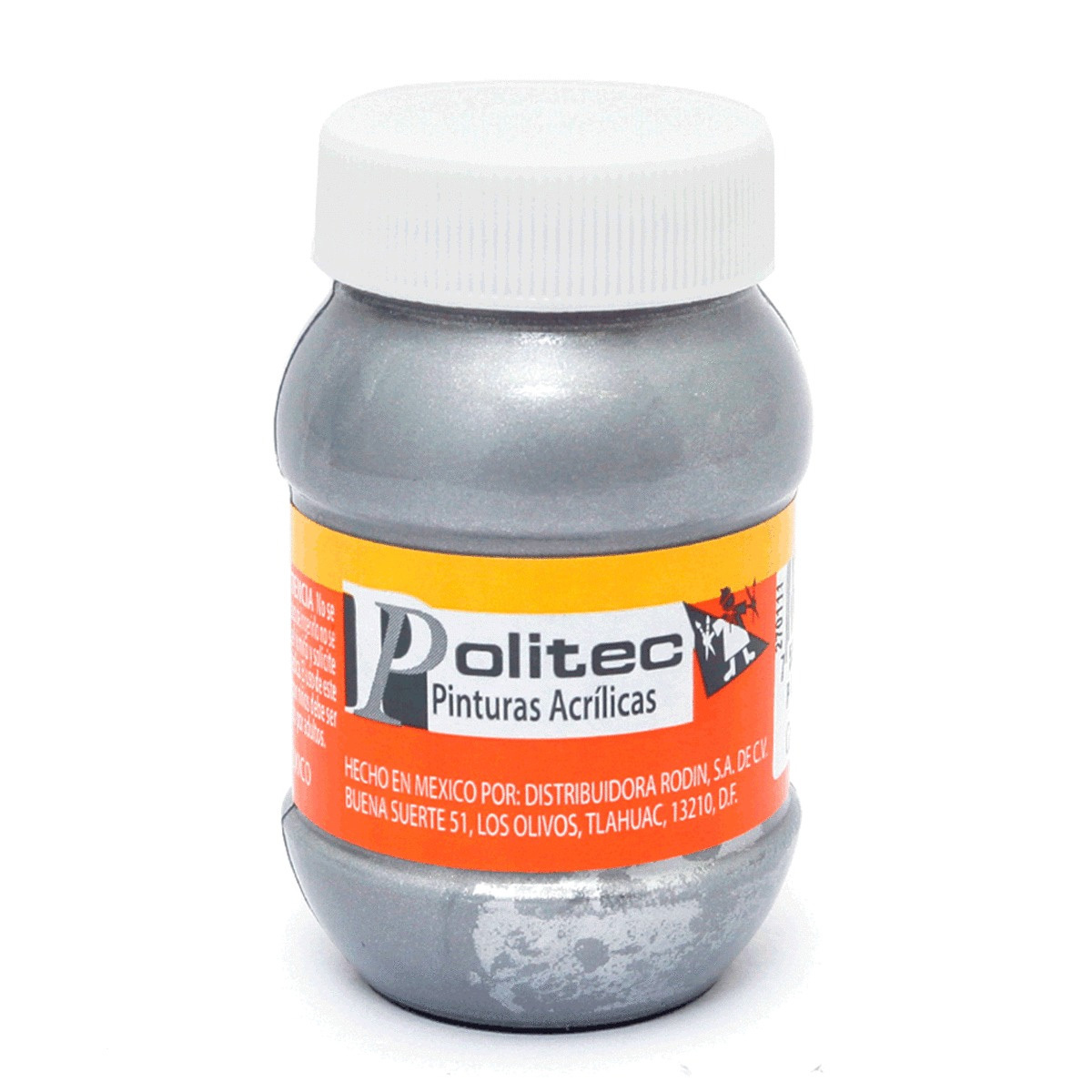 PINTURA ACRILICA PLATA POLITEC L-700 100ML PZ
