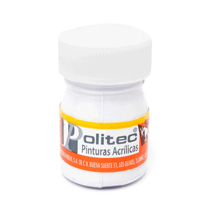 PINTURA ACRILICA BLANCO TITANEO POLITEC N301 20ML PZ PINTURA ACRILICA BLANCO TITANEO POLITEC N301 20ML PZ