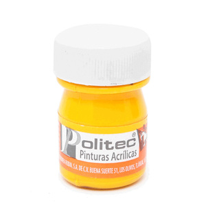 PINTURA ACRILICA AMARILLO MEDIO POLITEC N318 20ML PZ PINTURA ACRILICA AMARILLO MEDIO POLITEC N318 20ML PZ