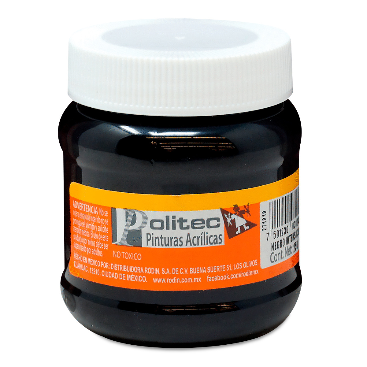 PINTURA ACRILICA NEGRO INTENSO