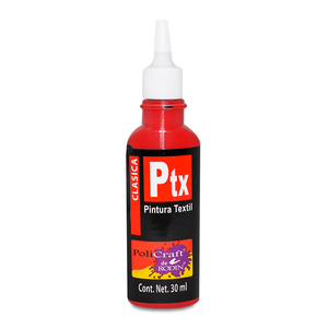 PINTURA TEXTIL PTX  ROJO 608 PZ PINTURA TEXTIL PTX  ROJO 608 PZ