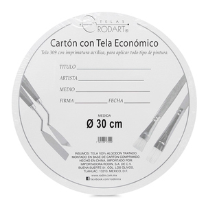 CARTON C/TELA REDONDO 30 CM PZ CARTON C/TELA REDONDO 30 CM PZ