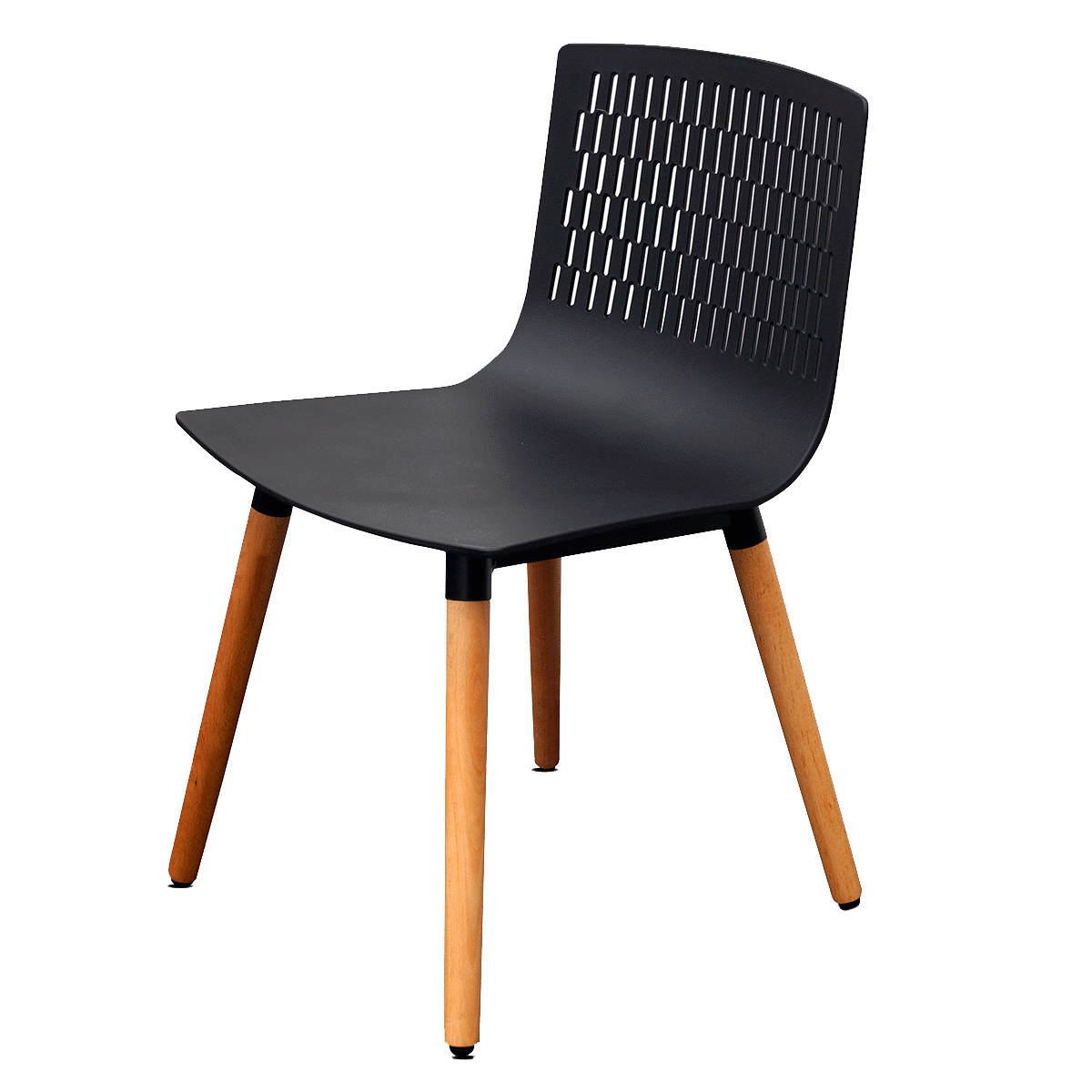 SILLA DE ESPERA MODERNA (POLIURETANO, COLOR NEGRO)