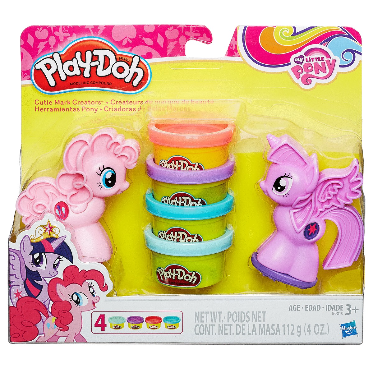 KIT PLAY DOH MY LITTLE PONY (4 UNIDADES SURTIDOS)