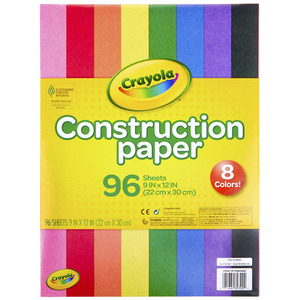 PAPEL CONSTRUCCION CRAYOLA COLORES 96 HOJAS PAPEL CONSTRUCCION CRAYOLA COLORES 96 HOJAS