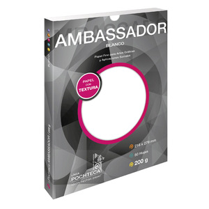 PAPEL AMBASSADOR BLANCO 200G 50HJS PAPEL AMBASSADOR BLANCO 200G 50HJS