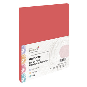 PAPEL BRIGHTS ROJO 100HJS 75GR PAPEL BRIGHTS ROJO 100HJS 75GR