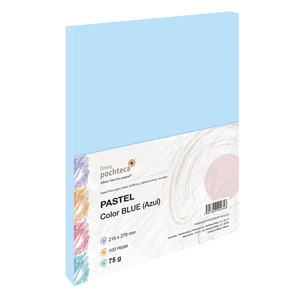 PAPEL PASTEL AZUL 75GR 100HJS PAPEL PASTEL AZUL 75GR 100HJS