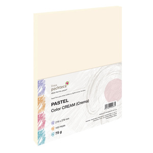 PAPEL PASTEL CREMA 75GR 100HJS PAPEL PASTEL CREMA 75GR 100HJS