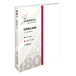 OPALINA AMATL BLANCA 180G CARTA 100 HJS OPALINA AMATL BLANCA 180G CARTA 100 HJS