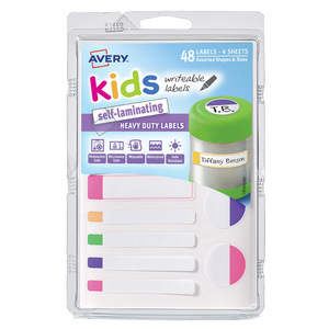 ETIQUETAS AUTOLAMINABLES KIDS VARIOS COLORES PAQ 48 ETIQUETAS AUTOLAMINABLES KIDS VARIOS COLORES PAQ 48