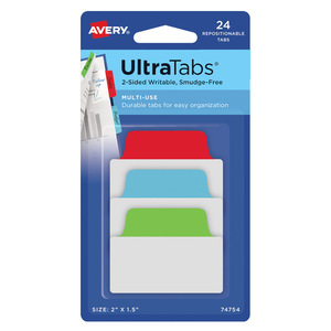 MINI ULTRA TABS COLORES PRIMARIOS 5.1 X 3.8 CM PAQ 24 MINI ULTRA TABS COLORES PRIMARIOS 5.1 X 3.8 CM PAQ 24