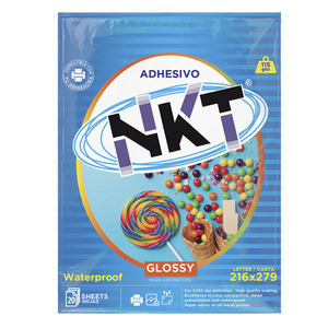 PAPEL ADHESIVO 115G /CRT GLOSSY 20H EN BOLSA PAPEL ADHESIVO 115G /CRT GLOSSY 20H EN BOLSA