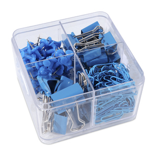 CLIP   PIN IOFFICE AZUL 224U (CONTIENE: SUJETADOCUMENTOS DE 25MM 6U + DE 19MM 18U + 28MM CLIPS 120U + PUSH PIN 80U) CLIP   PIN IOFFICE AZUL 224U (CONTIENE: SUJETADOCUMENTOS DE 25MM 6U + DE 19MM 18U + 28MM CLIPS 120U + PUSH PIN 80U)
