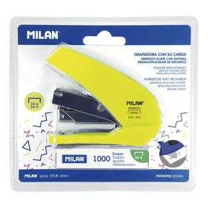 ENGRAPADORA MILAN ENERGY SAVING + 1000 GRAPAS SERIE ACID AMARILLO ENGRAPADORA MILAN ENERGY SAVING + 1000 GRAPAS SERIE ACID AMARILLO