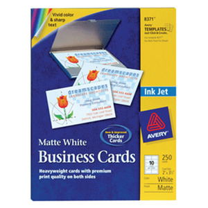 TARJETAS DE PRESENTACIÓN BLANCAS INKJET 250 TARJETAS TARJETAS DE PRESENTACIÓN BLANCAS INKJET 250 TARJETAS