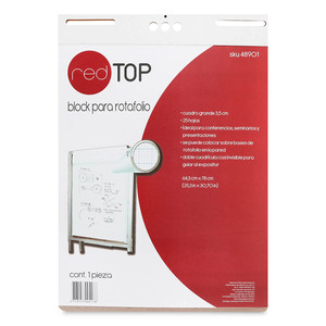 BLOCK P/ROTAFOLIO RED TOP 25 HOJAS 63X77CM BLOCK P/ROTAFOLIO RED TOP 25 HOJAS 63X77CM