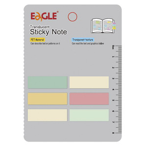 NOTAS ADHESIVAS EAGLE TRANSPARENTES 6 COLORES (50X15 MM) NOTAS ADHESIVAS EAGLE TRANSPARENTES 6 COLORES (50X15 MM)