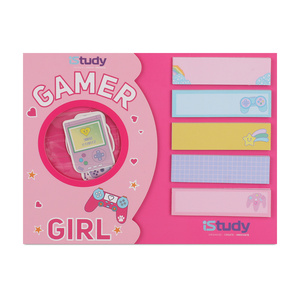 BANDERITAS ADHESIVAS ISTUDY 5 DISENOS 25H CADA DISENO CONCEPTO GAMER GIRL BANDERITAS ADHESIVAS ISTUDY 5 DISENOS 25H CADA DISENO CONCEPTO GAMER GIRL