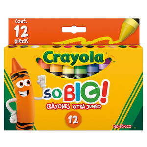 CRAYONES CRAYOLA SUPER JUMBO 12U CRAYONES CRAYOLA SUPER JUMBO 12U
