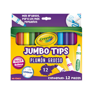 MARCADORES CRAYOLA JUMBO TIPS 12U MARCADORES CRAYOLA JUMBO TIPS 12U