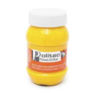 PINTURA ACRILICA AMARILLO MEDIO POLITEC N318 100ML PZ PINTURA ACRILICA AMARILLO MEDIO POLITEC N318 100ML PZ