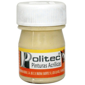 PINTURA ACRILICA CREMA POLITEC 20ML PZ PINTURA ACRILICA CREMA POLITEC 20ML PZ