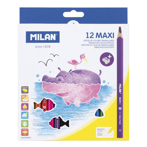 LAPICES DE COLOR MILAN TRIANGULARES 12U LAPICES DE COLOR MILAN TRIANGULARES 12U