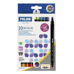 MARCADORES MILAN BICOLOR 10U MARCADORES MILAN BICOLOR 10U